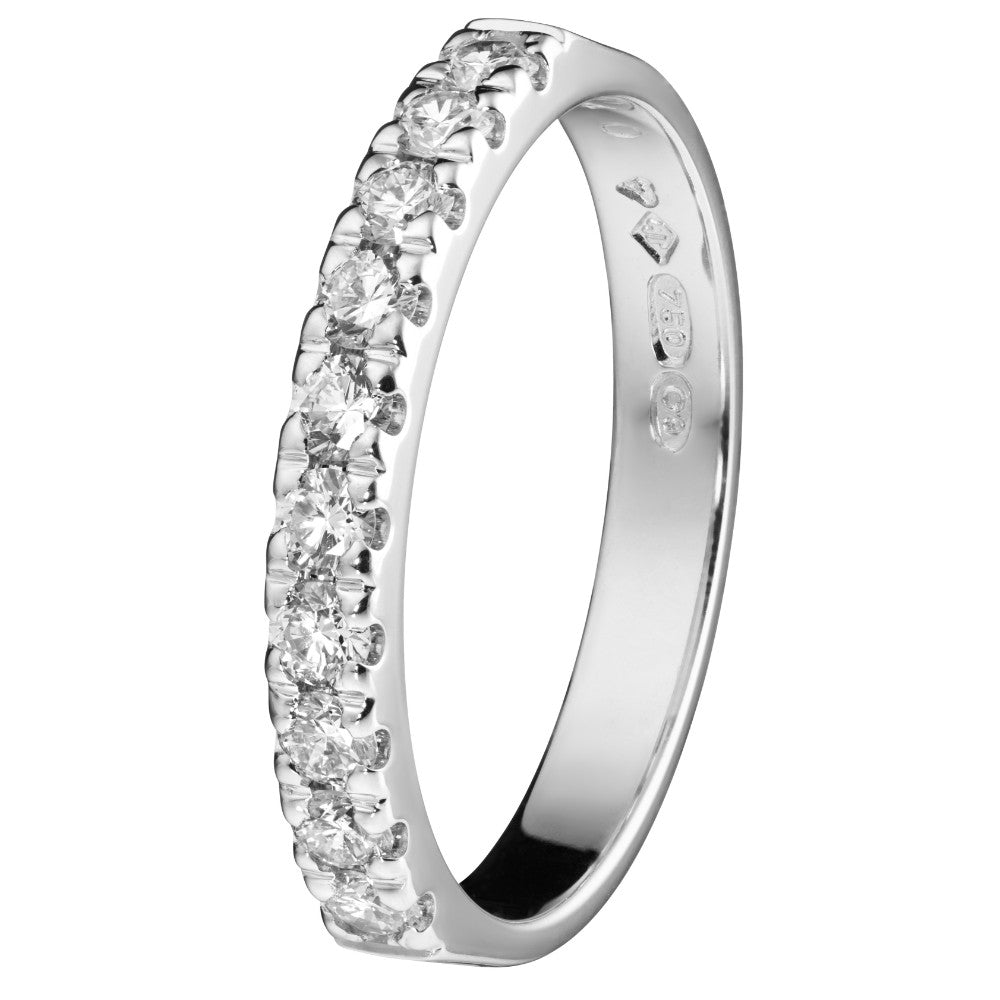 Tillander Black Label valkokultainen Vilma vihkisormus