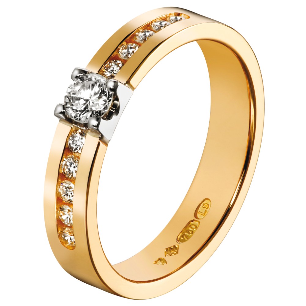 Tillander Black Label keltakultainen Odessa vihkisormus