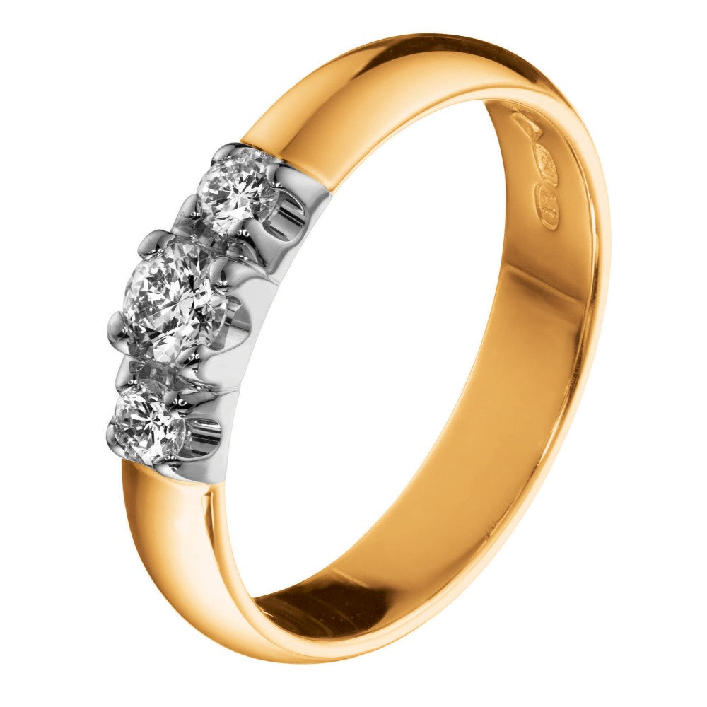 Tillander Black Label keltakultainen Olivia vihkisormus