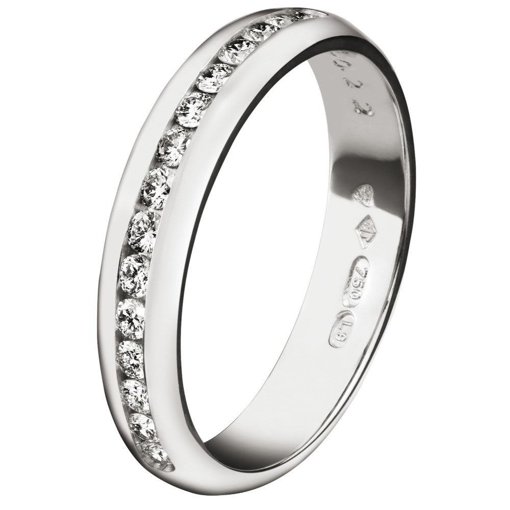 Tillander Black Label valkokultainen Olivia vihkisormus