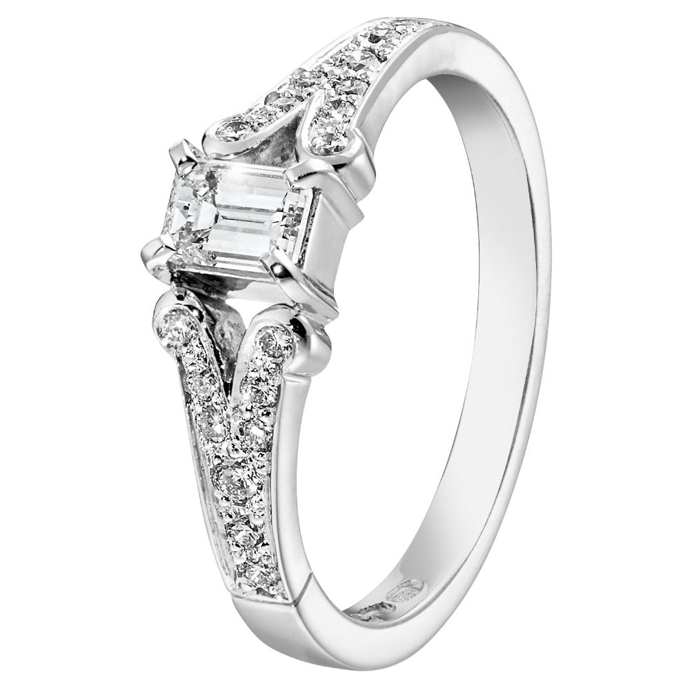 Tillander Black Label valkokultainen OS104 vihkisormus