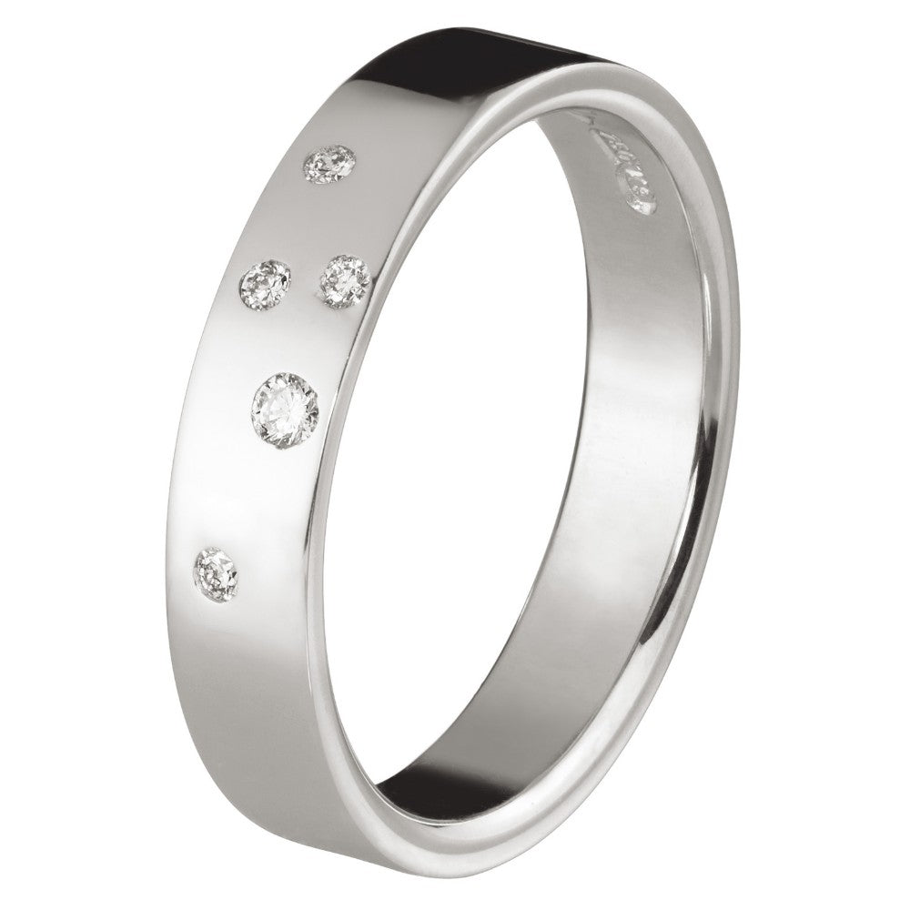 Tillander Black Label valkokultainen Saturnuksen Kuut vihkisormus