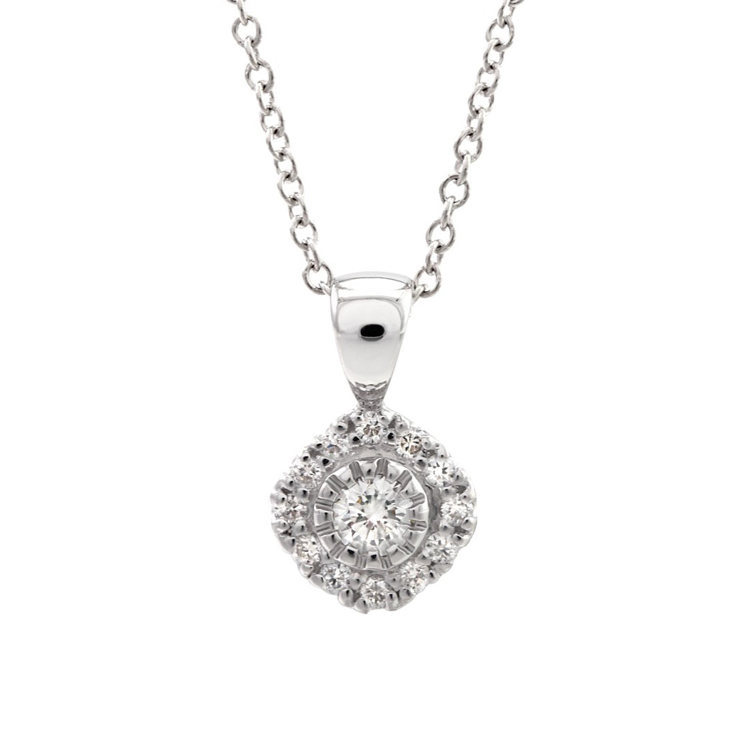 RED LABEL LILIAN DIAMOND PENDANT (0.12 + 12 x 0.008 ct)