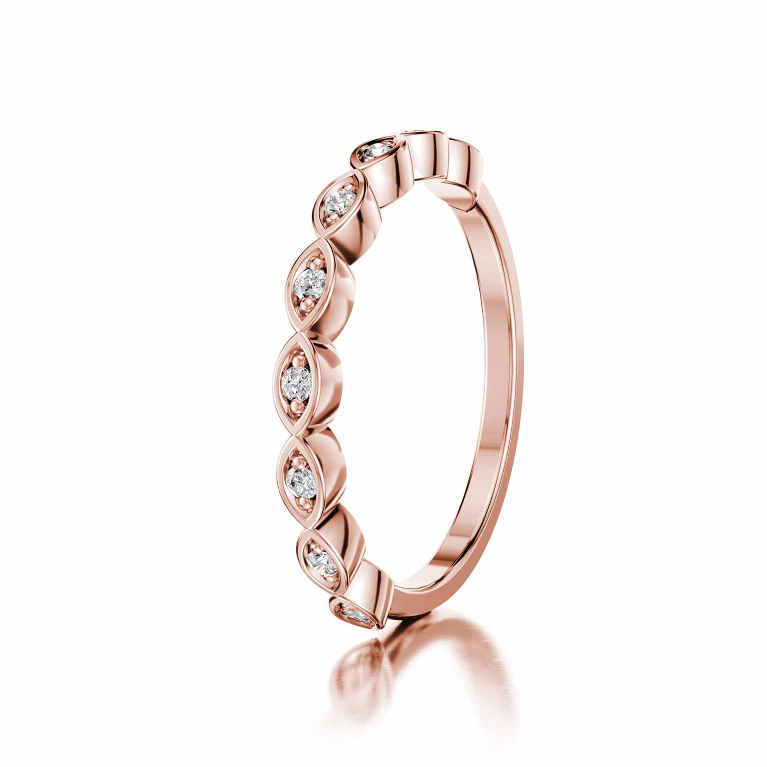 YOUR CHOICE MARIAH DIAMOND RING WITH CHRYSANTH EDGE